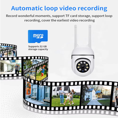 1080P WiFi Home Security CCTV Camera With Night Vision 2.4GHz 2.4G Surveillance Camera 1080P WiFi Home Security CCTV Camera With Night Vision 2.4GHz Indoor PTZ WiFi Camera