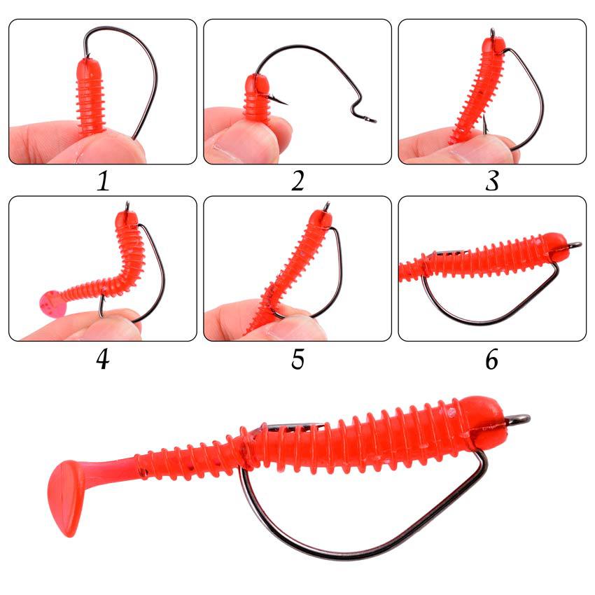 High Carbon Steel Crank Hook — Soft Insect Lure Bait for Sea & Grouper Fishing