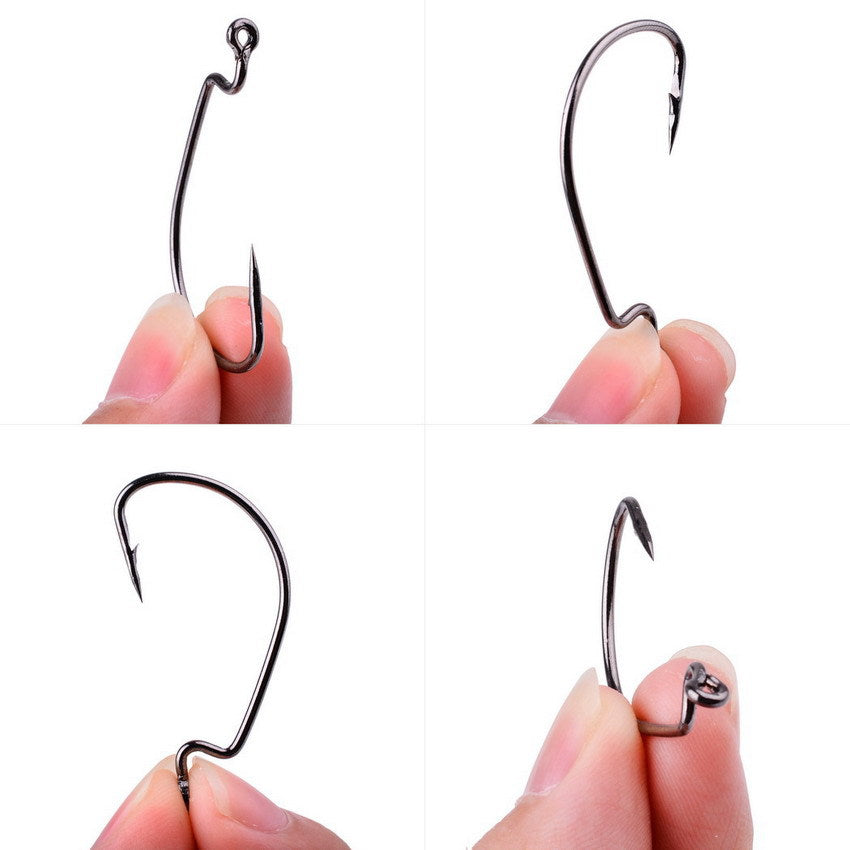 High Carbon Steel Crank Hook — Soft Insect Lure Bait for Sea & Grouper Fishing