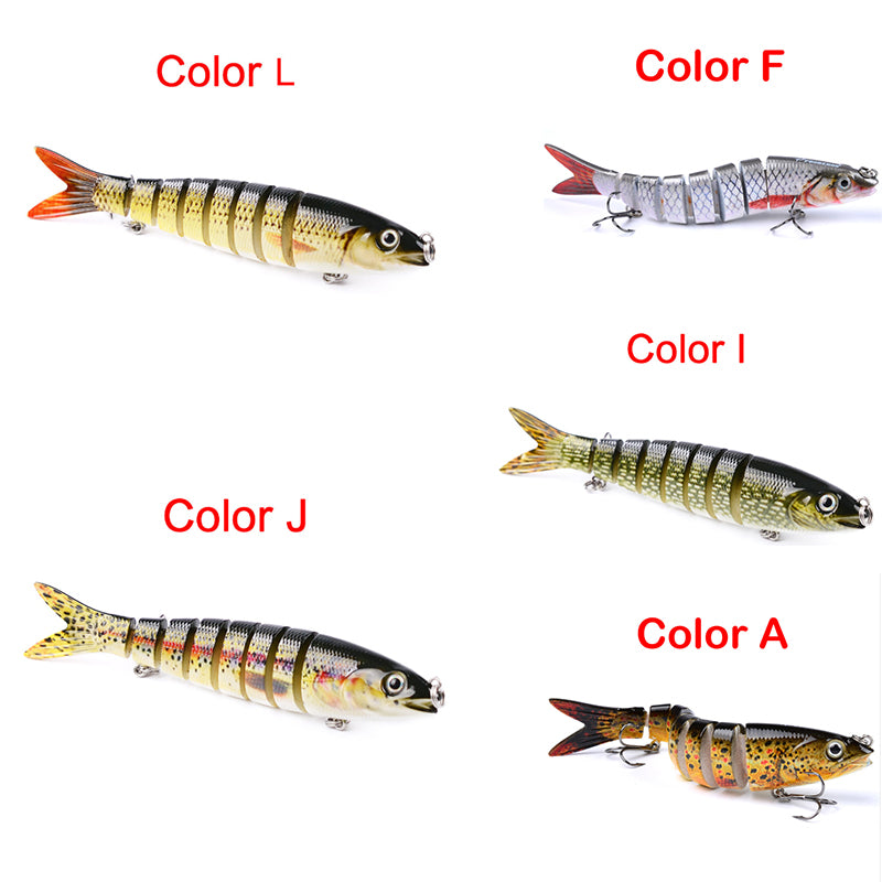 Multi-Jointed Pike Fishing Lure — Hard Bait for Trolling, Carp & Pike