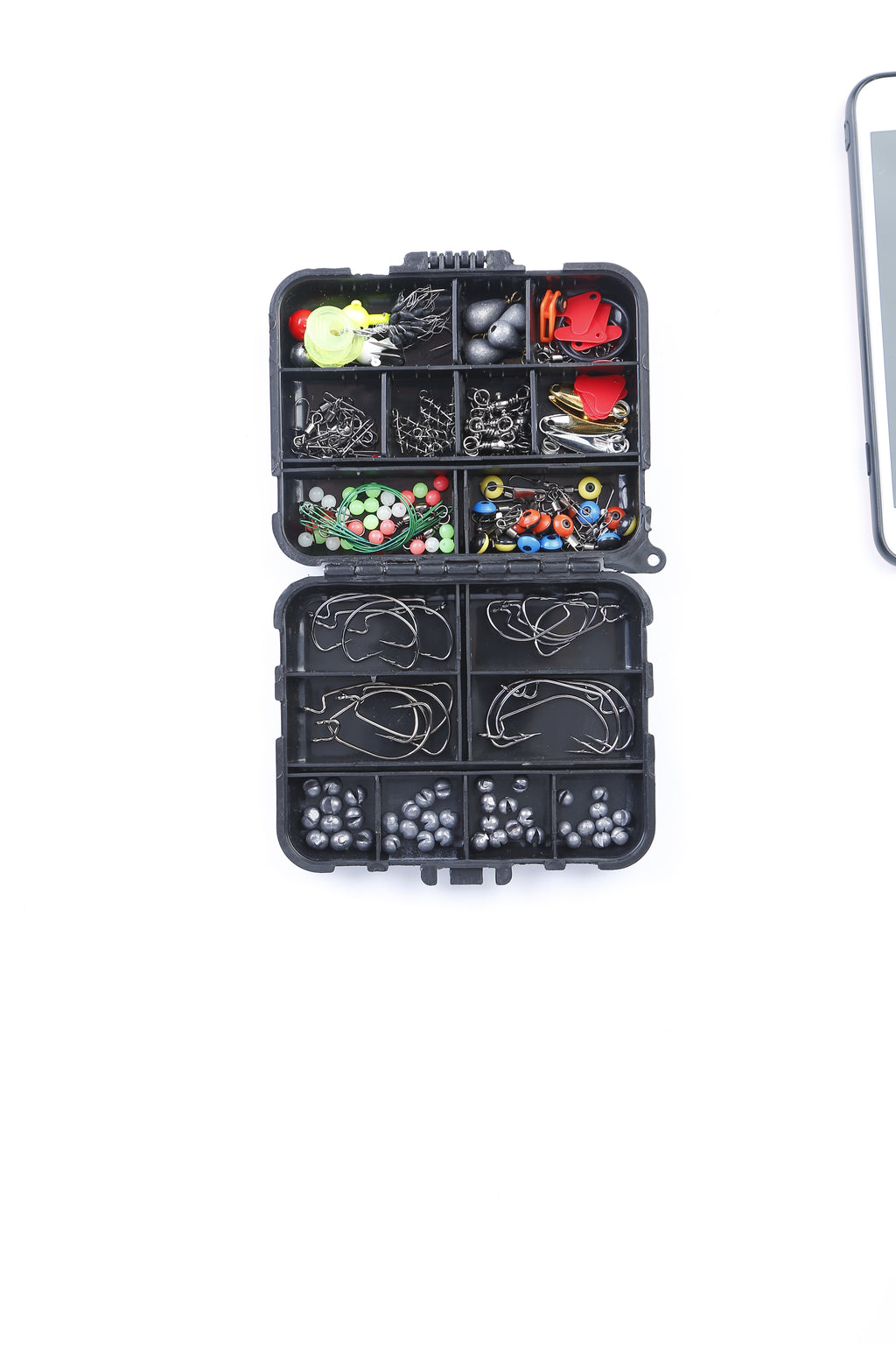 188Pcs Fishing Accessory Kit Portable Fishing Set Including Jig Hooks Sinker Weights Spoon Lure Removable Split Shot With Tackle Box For Fathers Day Gift