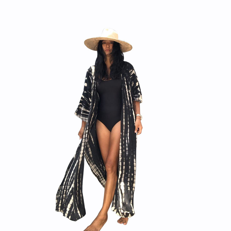 Women's Sun Protection Shirt Hooded Printing Long-sleeved Cardigan Jacket